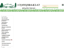 Tablet Screenshot of pro-tools.ru